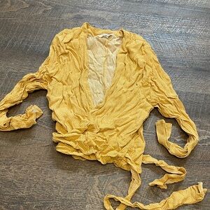 ROLLA'S Mustard Yellow Polka Dot Blouse